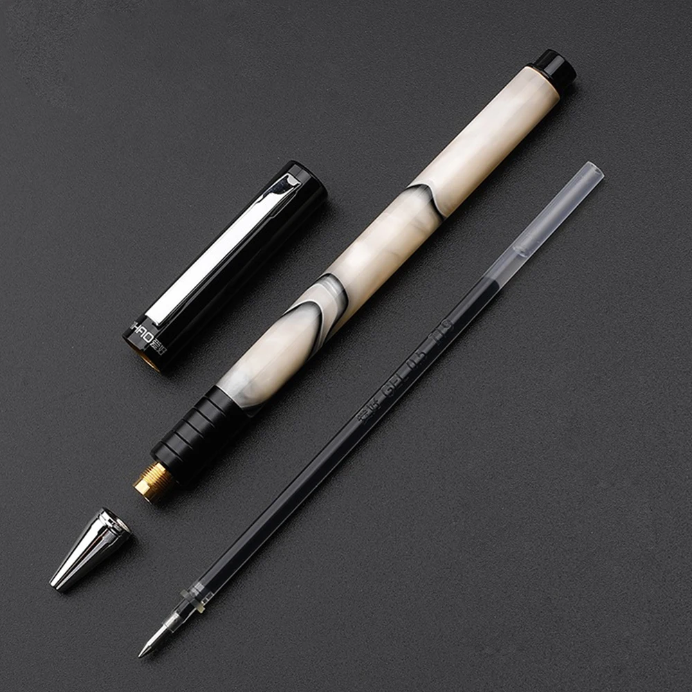1pcs Aihao Gel Pen 0.5mm Black Bullet Head Water-based Mook Writing Smooth Kawaii School Office Stationery Art Supplies