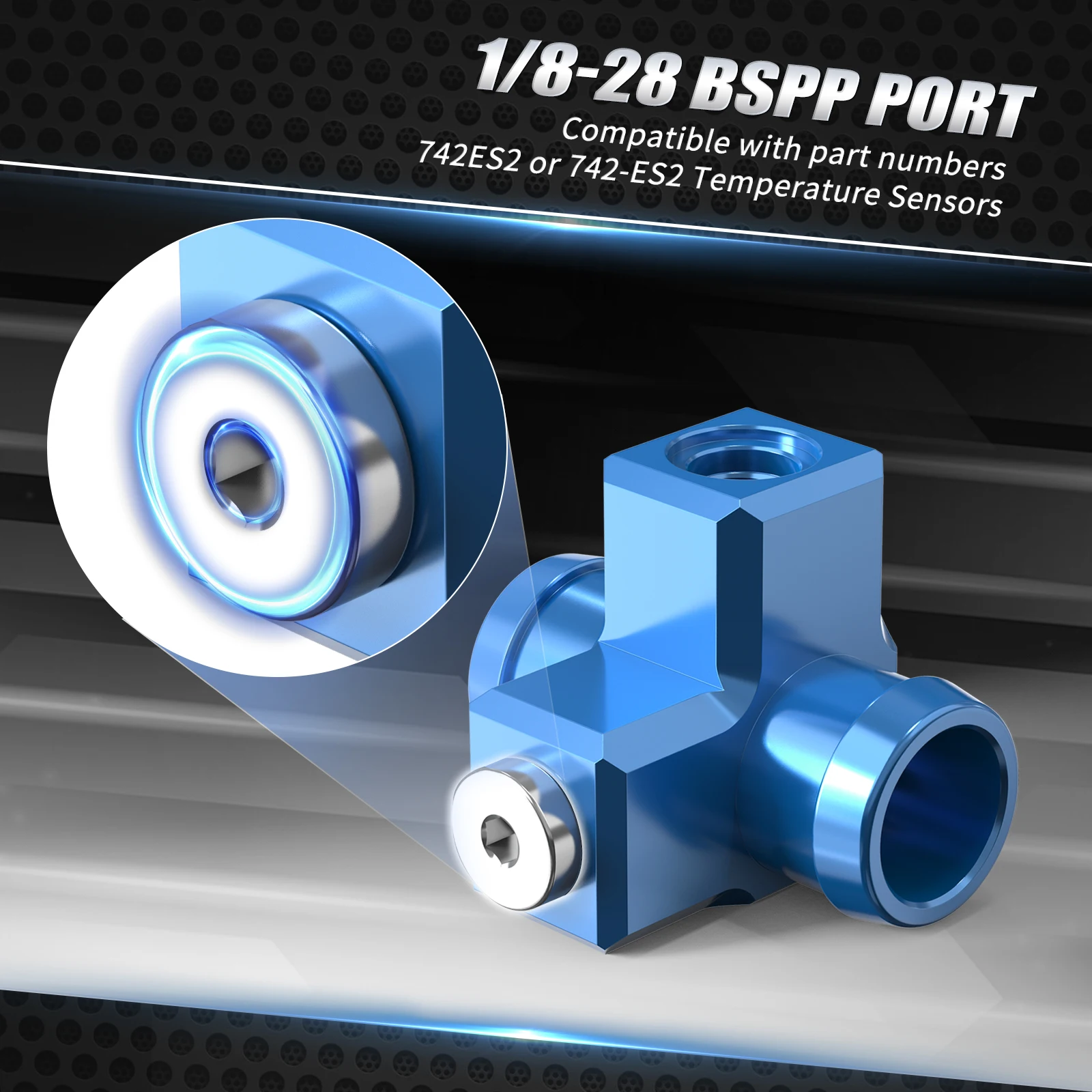 Für 2023 husqvarna te300 te250 te 2024 te tx300 tx 2010-2015 Motorrad Temperatur sensor Anschluss adapter t6 Aluminium