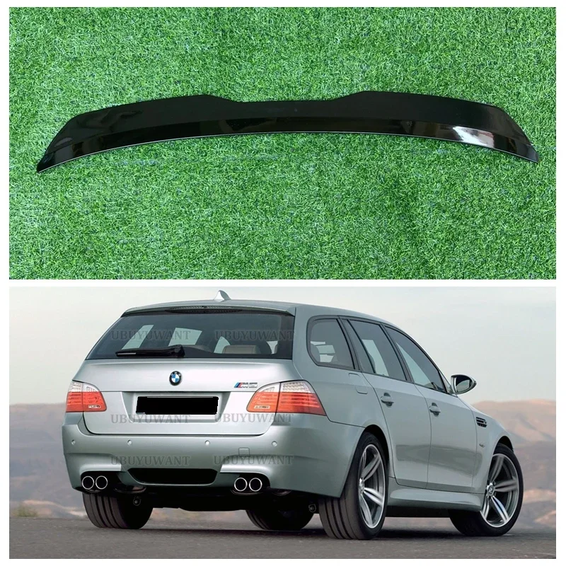 Roof Spoiler Extension For BMW 5 E61 M-Pack Serie 5 530d Touring 2003-2010 ABS Plastic Car Tail Trunk Wing Rear Roof Spoiler