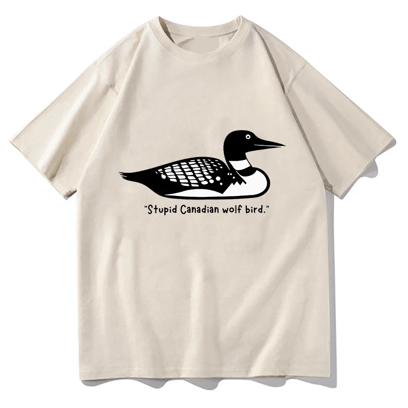 

Heated Rivalry T-shirt Stupid Canadian Wolf Bird T Shirt Top Funny Meme Men Women Fashion Clothes Graphic Tee Aesthetic Clothing