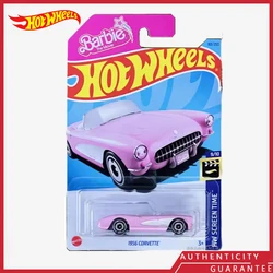 [In Stock] Hot Wheels Original 23K Barbie Corvette Finished Car Goods Model Toy Alloy Casting Simulation Collectible Ornaments