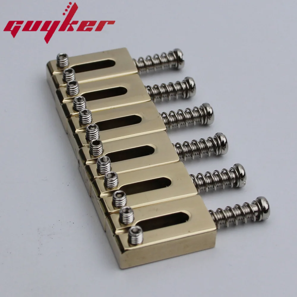 New 10.5MM Brass Modern Guitar Tremolo Bridge Saddles For ST Electric Guitar