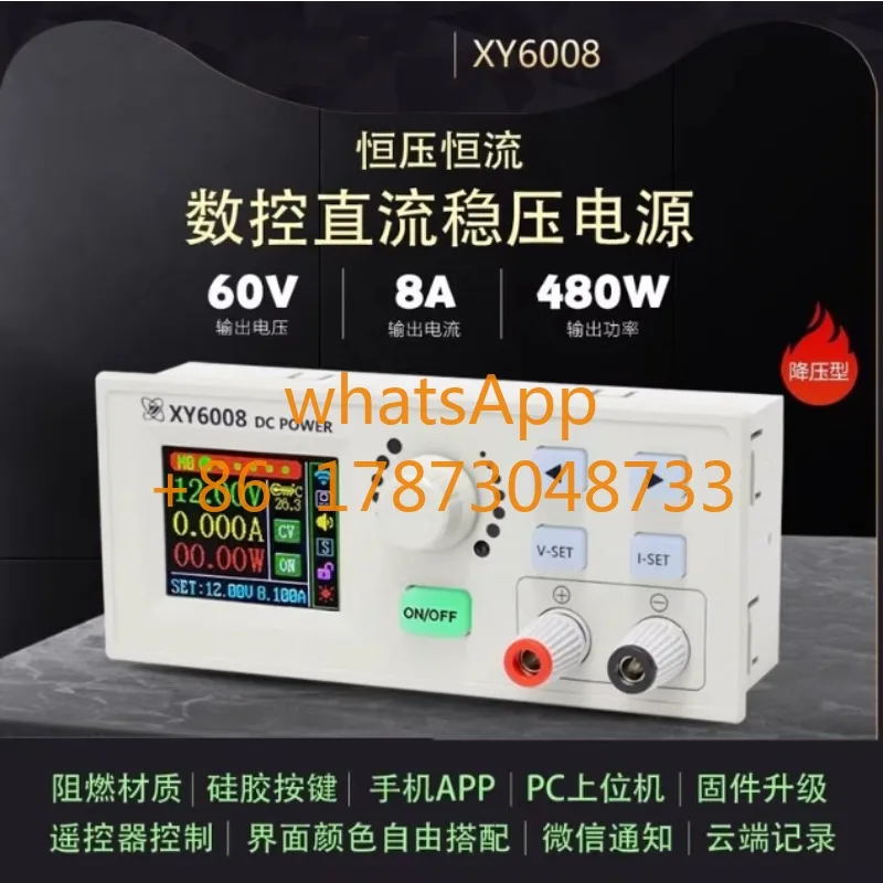 XY6008 numerical control adjustable DC power supply. With shell, assembled