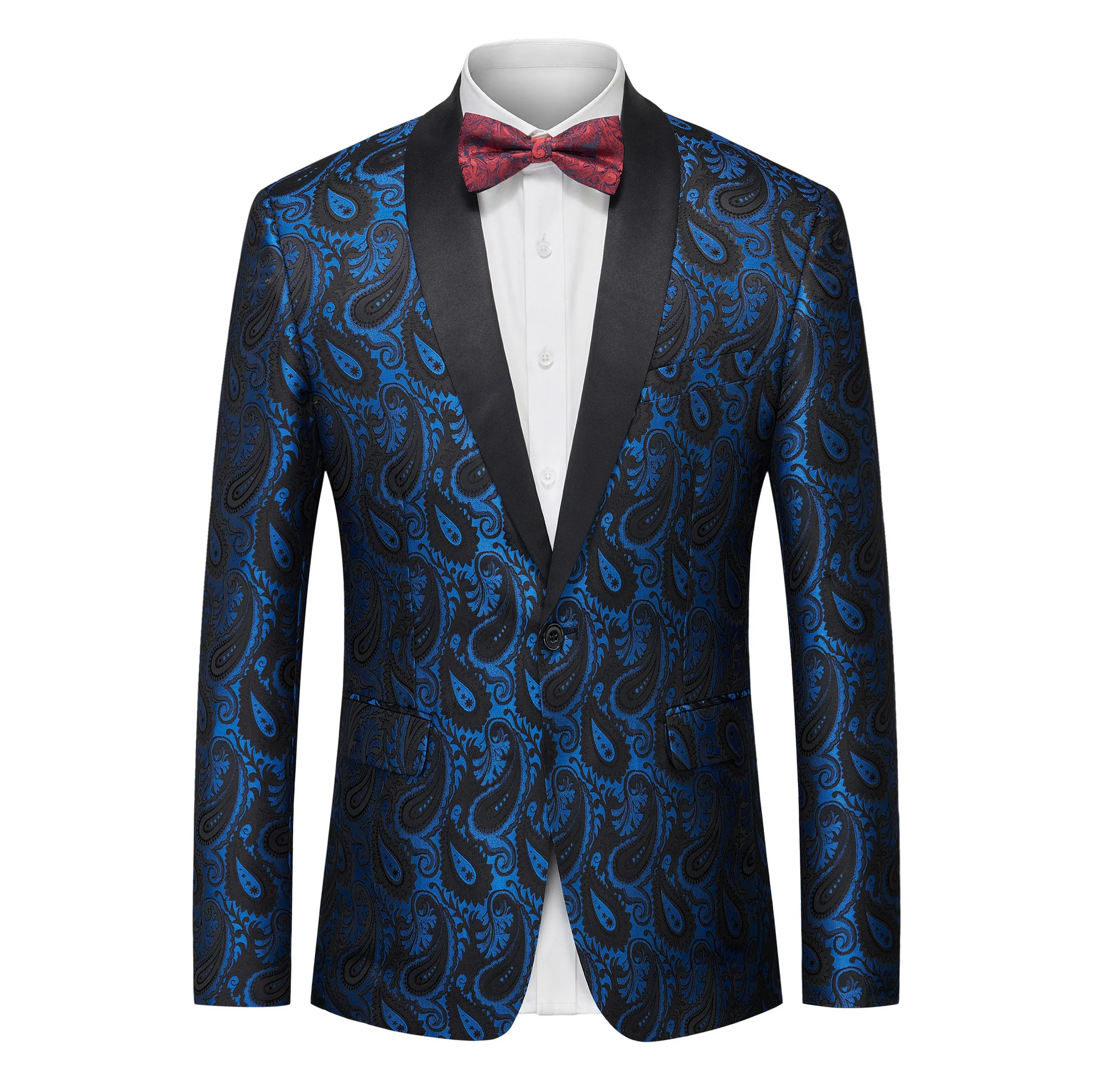 J101 Men\'s jacquard dress foreign trade fashion suit jacket