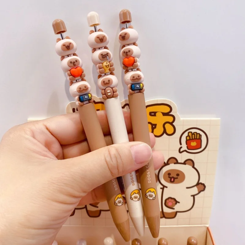 

24PCS/ лот KAWAII кошачьих гель пера мило 0,5 мм черные чернила нейтральные ручки подарок канцелярских принадлежностей канцелярские школьные принадлежности