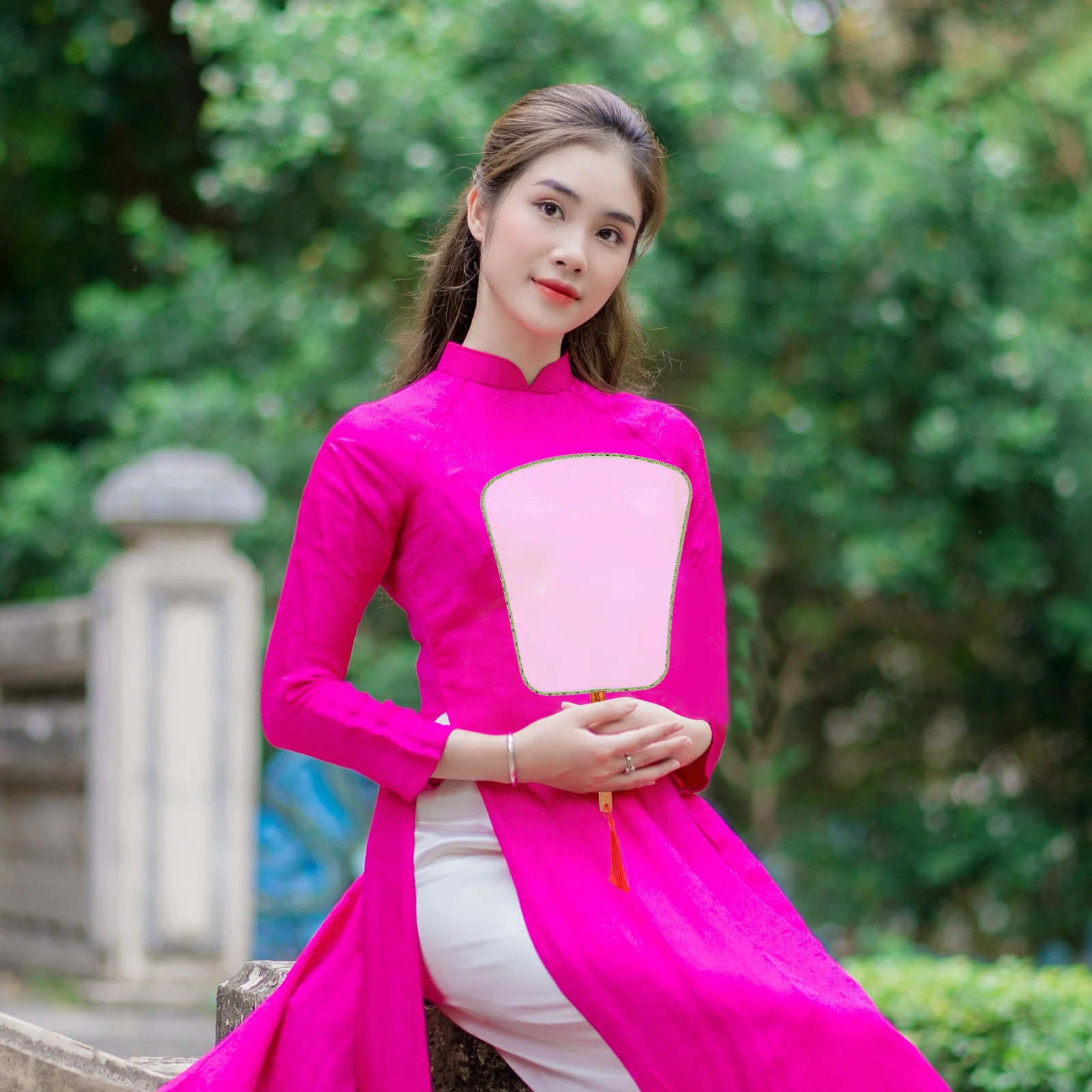 4Pcs DIY Blank Handmade Fan Traditional Bamboo Handle Summer Art Projects Kids Doodling Painting Decorative Craft - Image 6