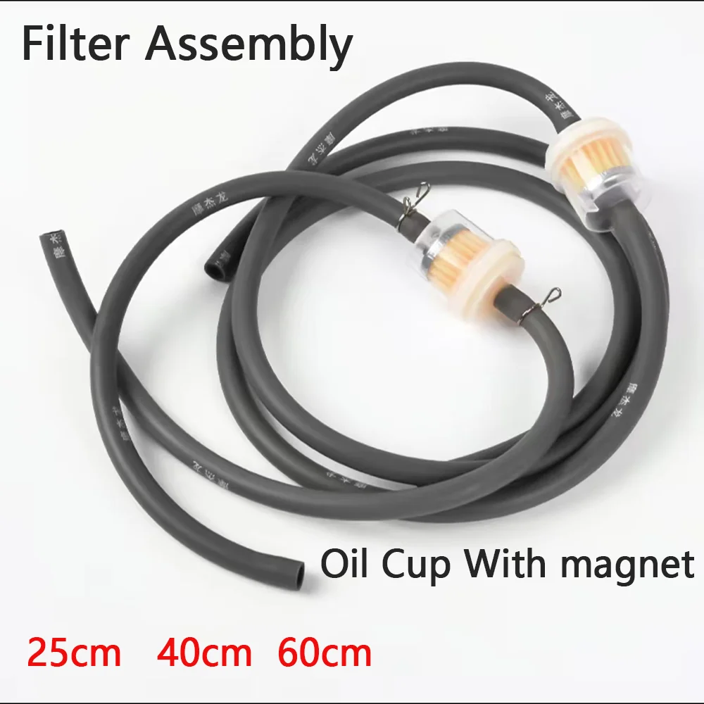 Universal Fuel Filter Gasoline Clear Cleaner Petrol Pipe Quad Scooter Hose Line Magnet InlineGasDirt Bike Motorcycle Accessory ﻿