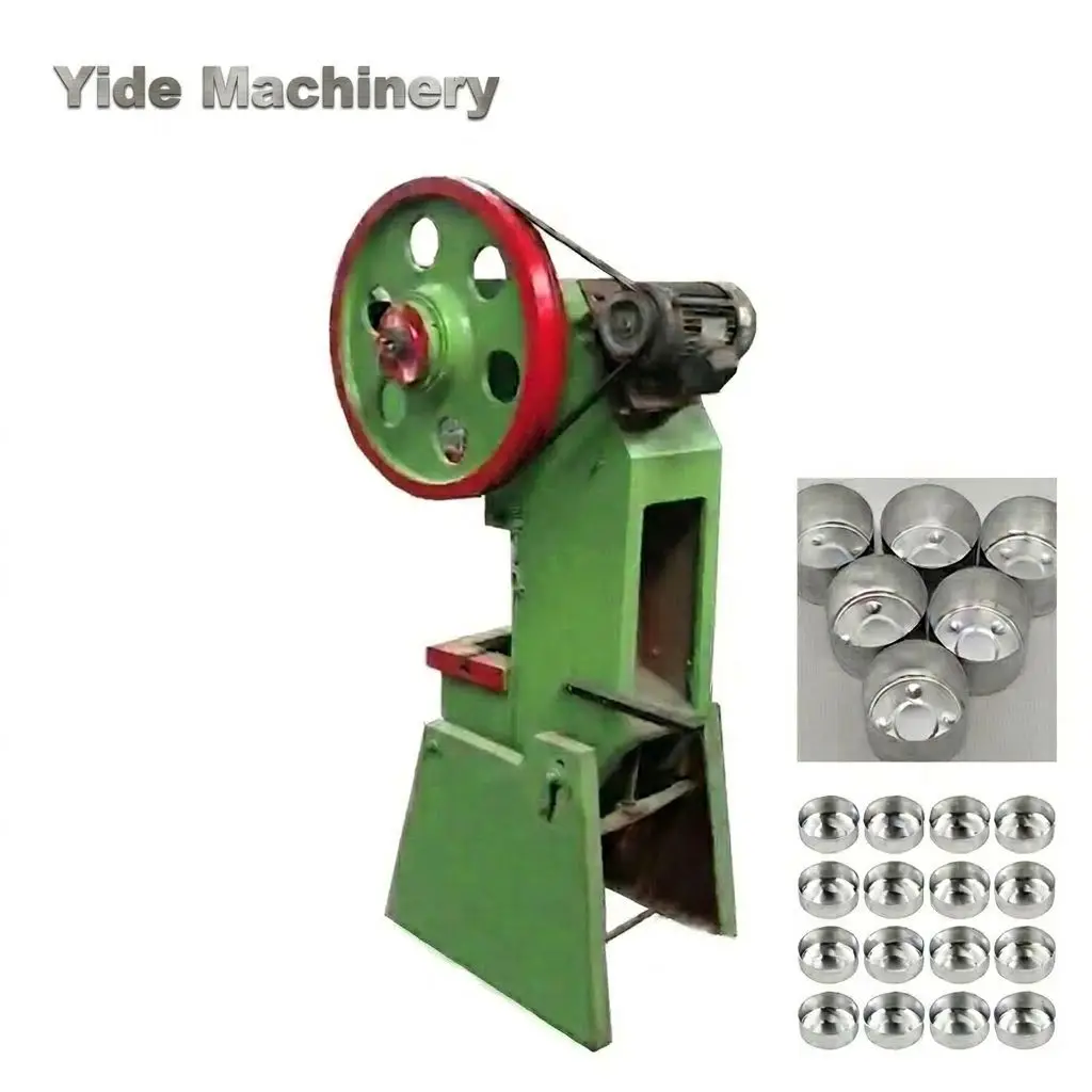 10000pcs/H Automatic Tea Light Candle Container Punching Machine Aluminum Cup Making Machine with Core Pump Component