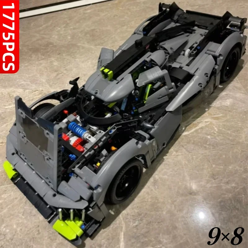 New Supercar Bricks 1775pcs 9X8 24H Super Racing Car Leo Mans Building BlocksToy Hybrid Hypercar Model Kids Adult Toys Gifts