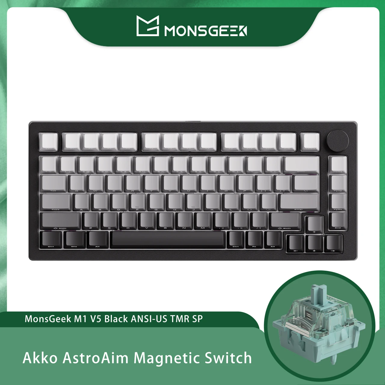 Akko MONSGEEK M1 V5 TMR Rapid Trigger Gaming Keyboard with Magnetic/Mechanical Switches 8K RGB Hot-swap Aluminum Keyboard Gasket image 3