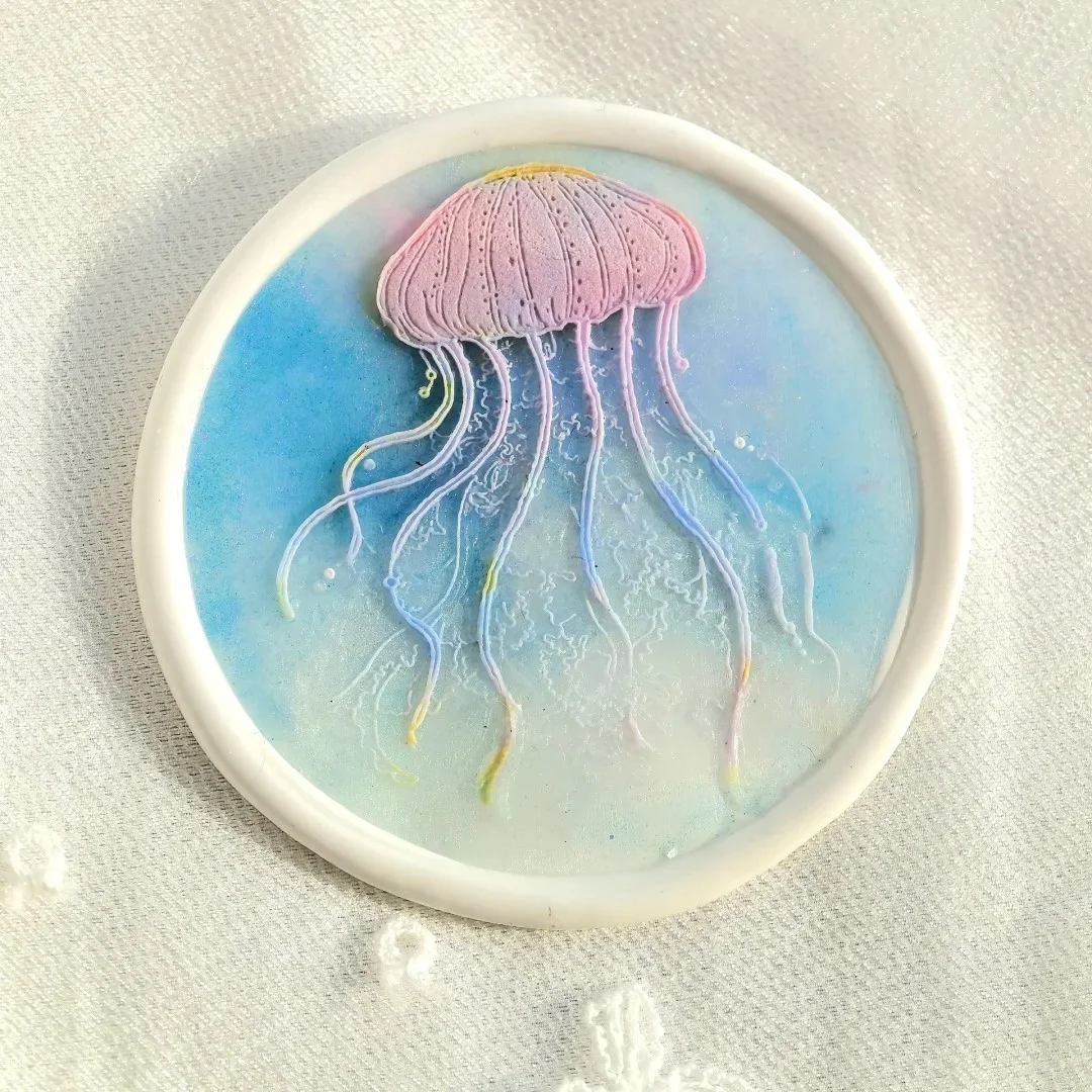 Sello de pintura contra incendios, lindo sello en relieve de medusas, cabeza de cobre tallada irregular, invitación de sobre, sello, juguete, cuenta de estudiante