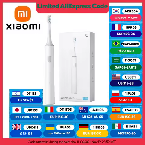 XIAOMI MIJIA T300 Electric Toothbrush IPX7 Waterproof Smart Sonic Brush Ultrasonic Whitening Teeth Tooth Brush For Toothbrushes