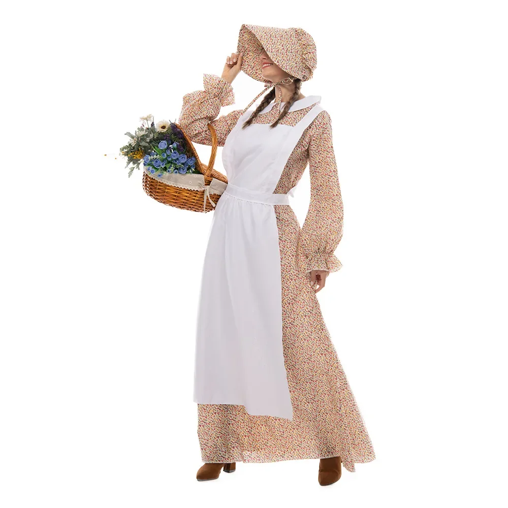 Halloween Party Costume Peasant Woman Fresh Field Style Stage Costume