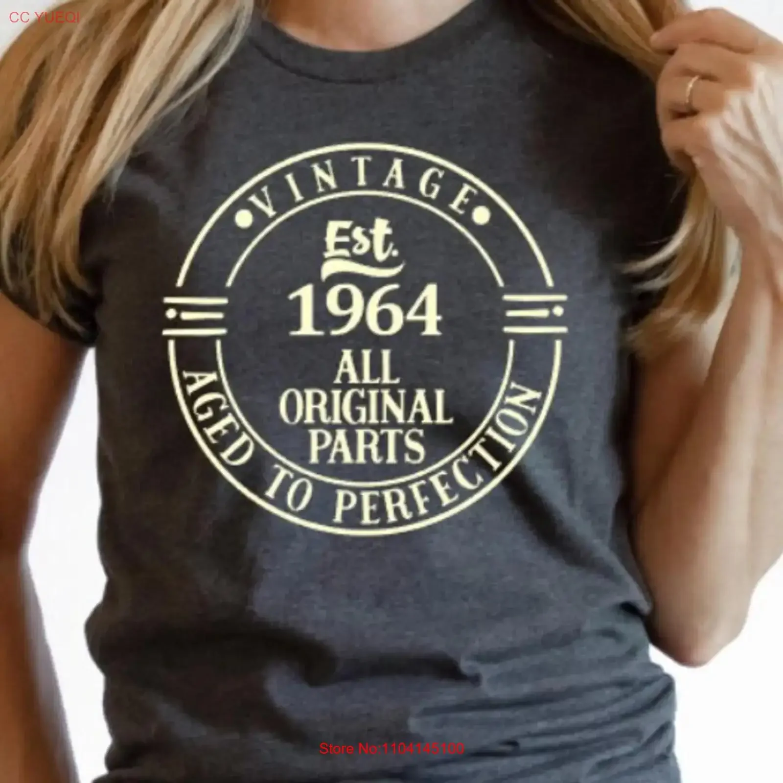 

Винтажная футболка Ets 1964, оригинальные детали на 60 лет, винтажная стильная футболка с рисунком, повседневная мягкая уличная одежда унисекс