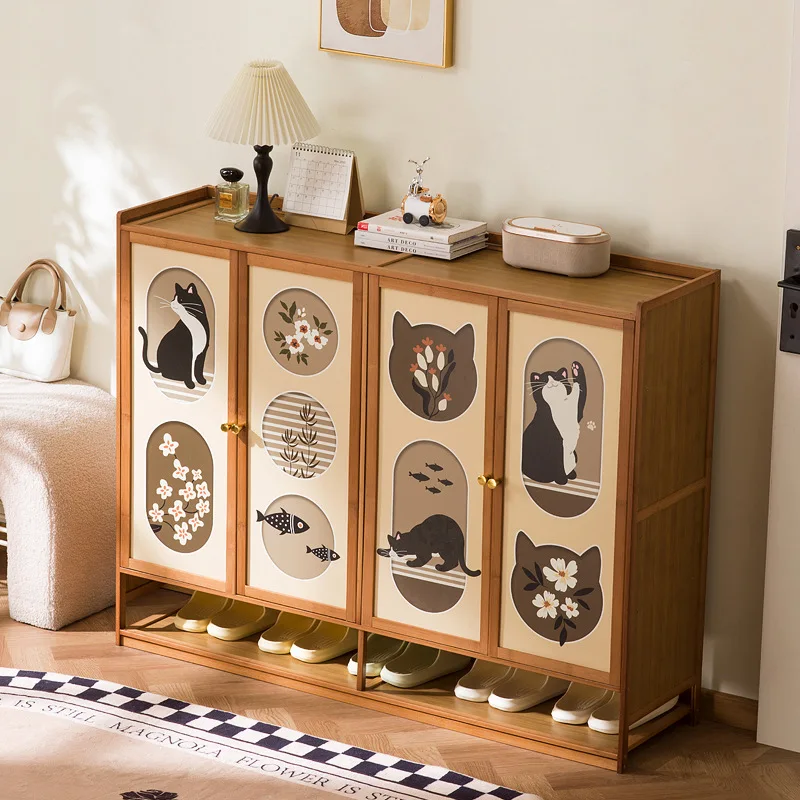 Light luxury large shoe cabinet, multi-layer narrow shoe cabinet, entrance cabinet, living room storage cabinet, dining cabinet