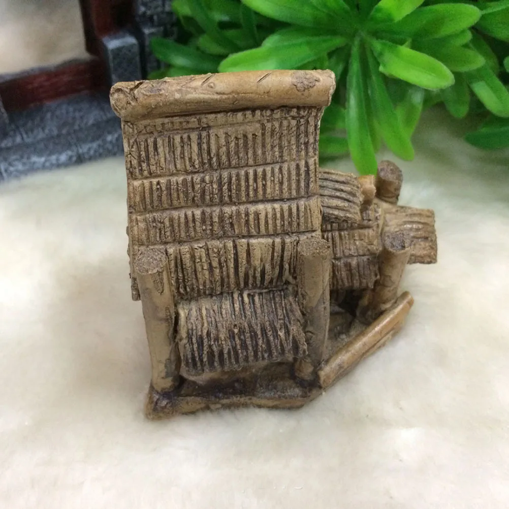 

Ceramic Aquarium Artificial Grass House Ornament Vintage Style Fish Tank Decoration 2 Inch Fish Aquarium Ornament