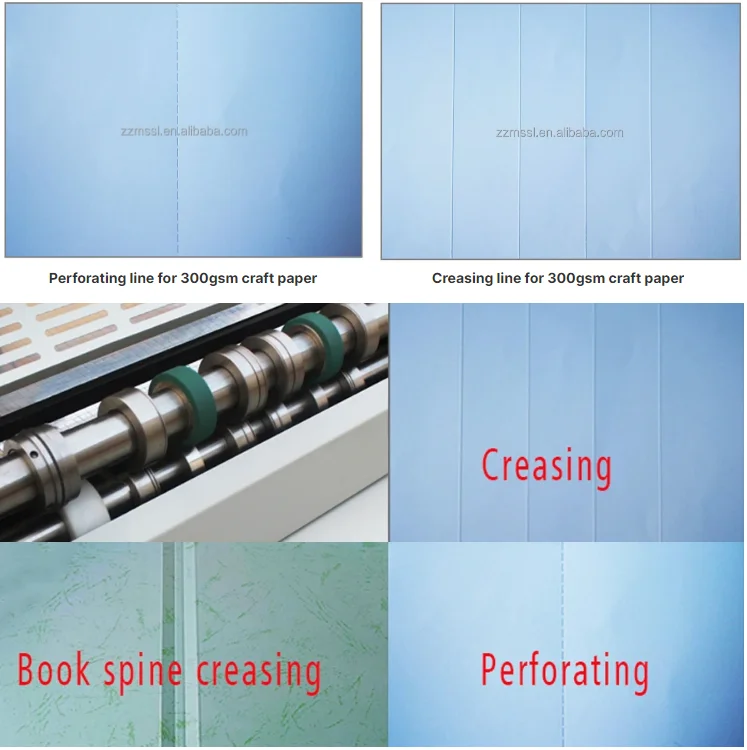 660E  Electric Paper Creasing Machine 660mm Width Creasing and Perforating Machine