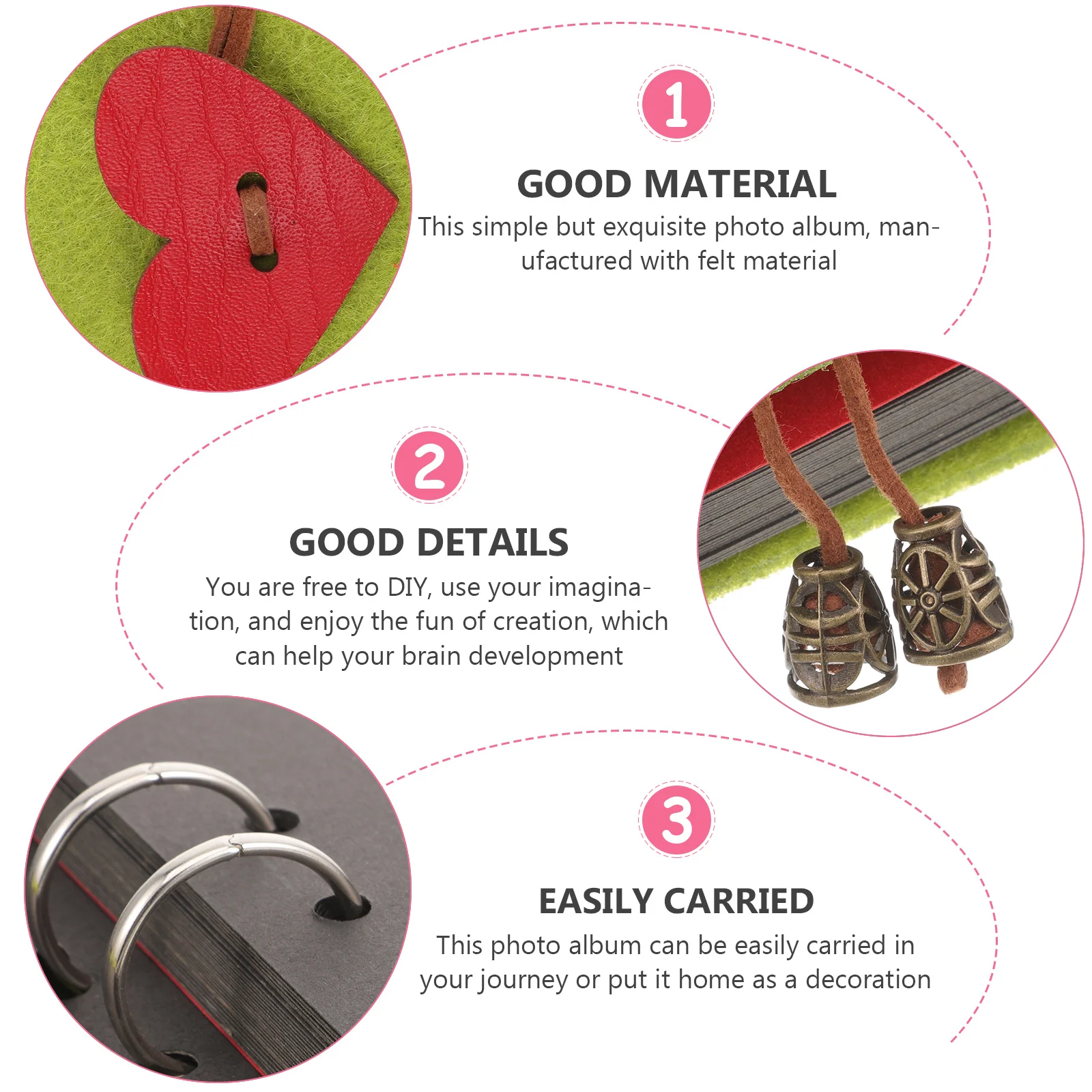 

Growth Memory Scrapbook Album Diy Picture Album For Family Wedding Baby Travel Photo Collection Vintage Style Photo Book