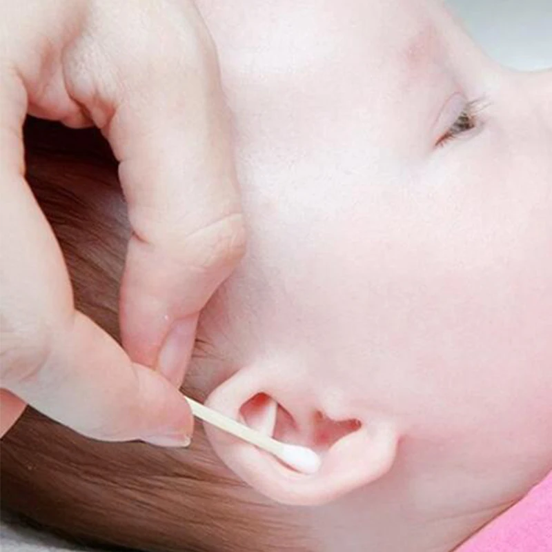 100 szt. Jednorazowe dwustronne kosmetyczne waciki białe czyszczenie makijażu usuwanie wacików patyczki niezależne opakowanie