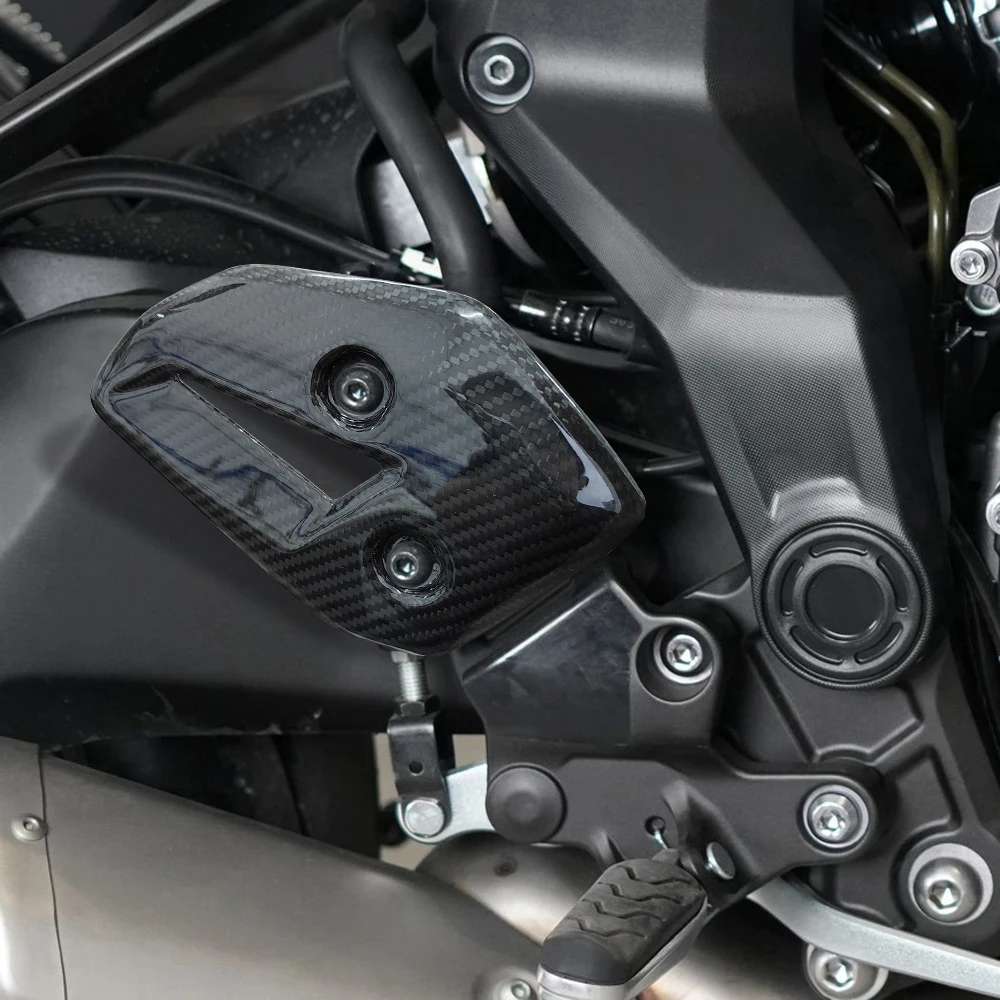 

Carbon Fiber Foot Pedal Protection Cover for YAMAHA MT-07 Motorcycle 2025-2026 Passenger Comfort & Safety Accessory