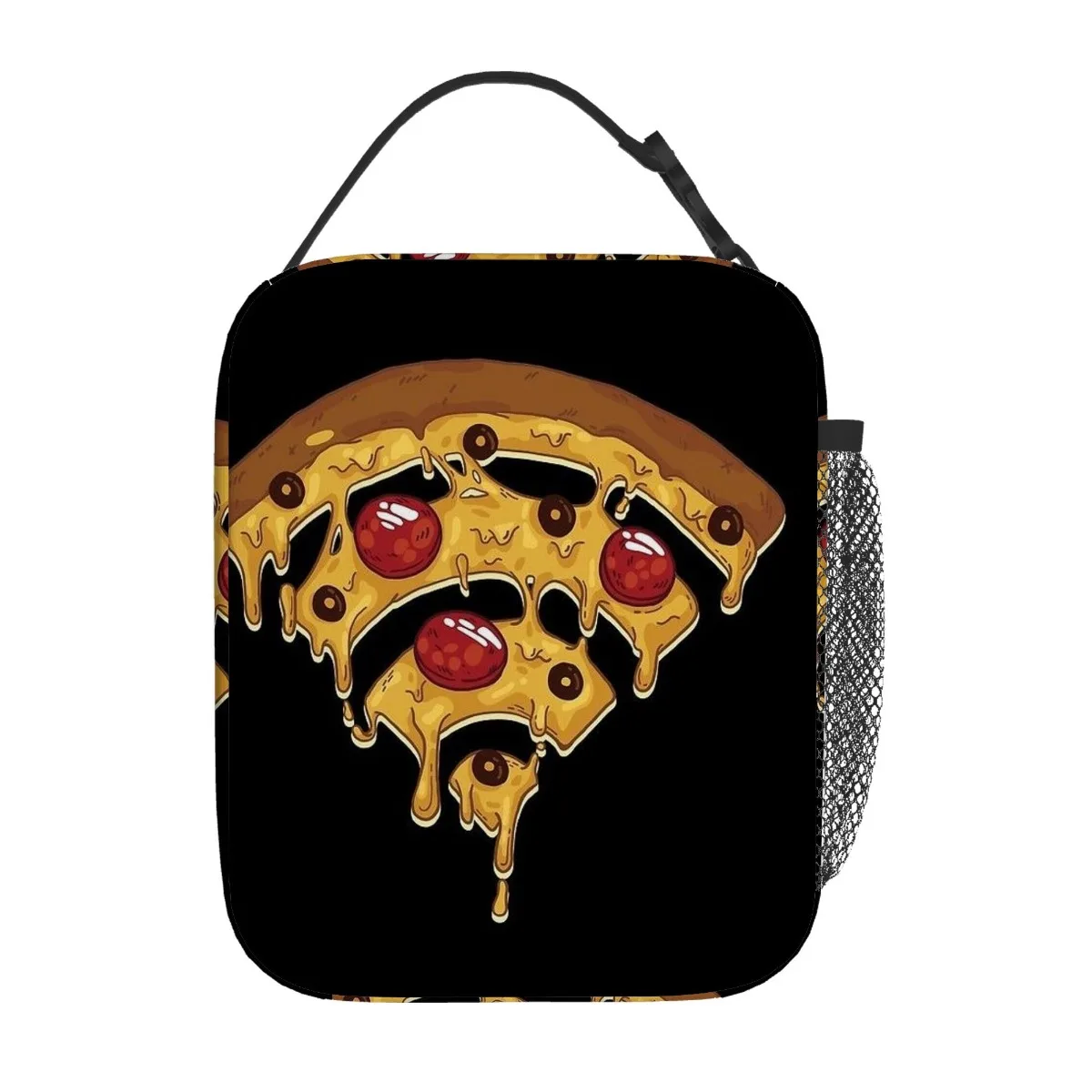 

Pizza Slice Thermal Bag with Cherry Toppings Lunch Bags for Pizza, Pizza Delivery, Office, Home, Restaurants Lunch Box