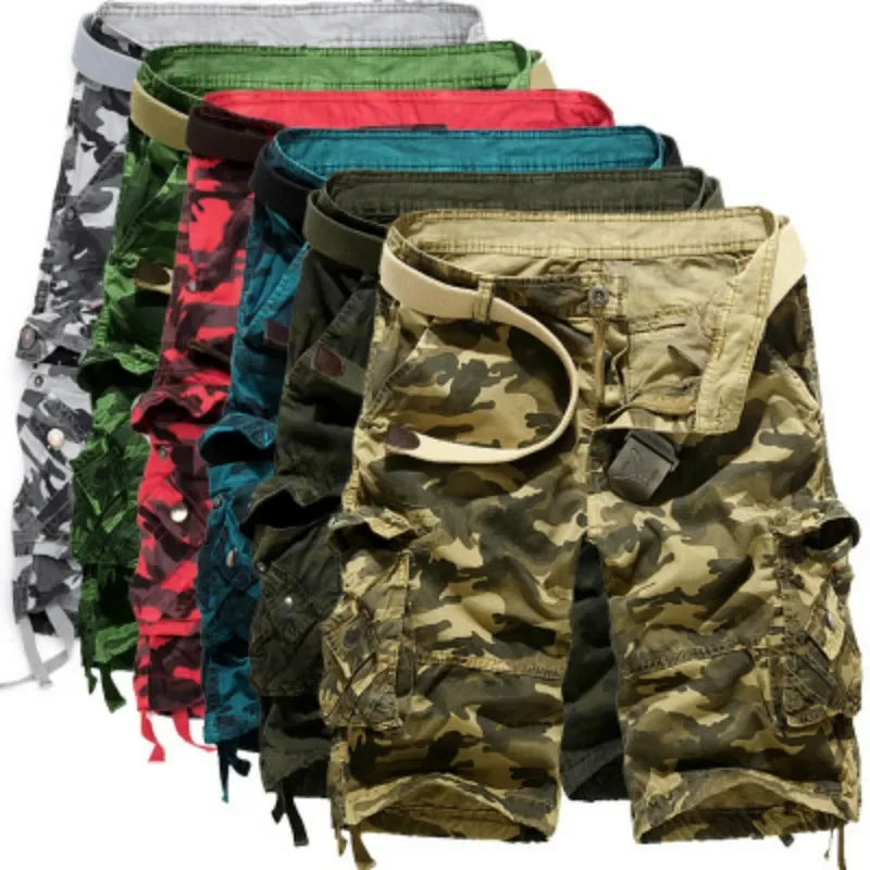 Prowow  Summer Camouflage Tactical Shorts Mens Military Cargo Shorts Men New Cotton Casual Male Leisure Short Pants