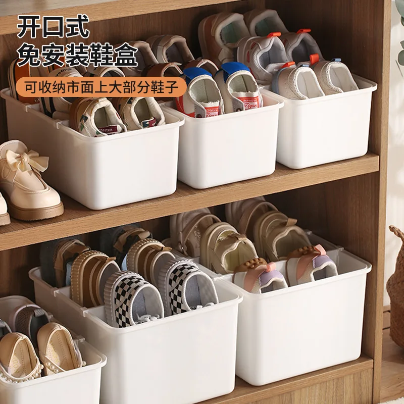 Space saving Installation, finishing and storage Dormitory shoes Household free vertical artifact Shoe rack Shoe box