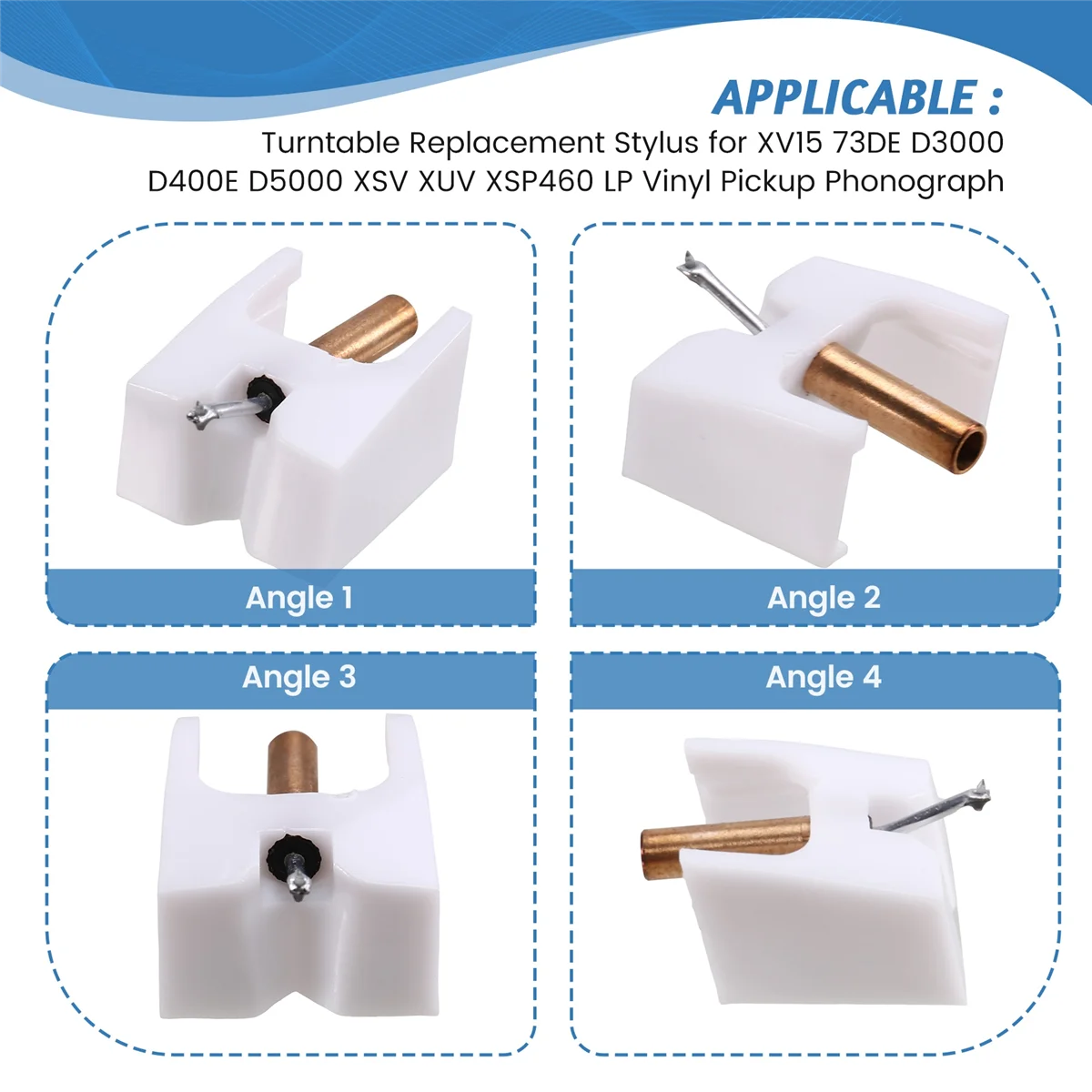 

(Limited Offer)Turntable Replacement Stylus for XV15 73DE D3000 D400E D5000 XSV XUV XSP460 LP Vinyl Pickup Phonograph