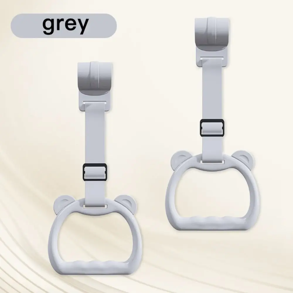 Anillo para cochecito de bebé, anillo colgante de plástico, anillo de asistencia de pie, accesorios de cama, anillo de tracción de Color sólido para parque infantil