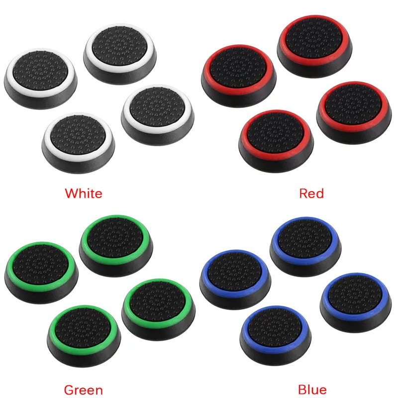 4PCS Controller Game Accessories Thumb Stick Grip Joystick Cap For PS3 PS4 XBOX