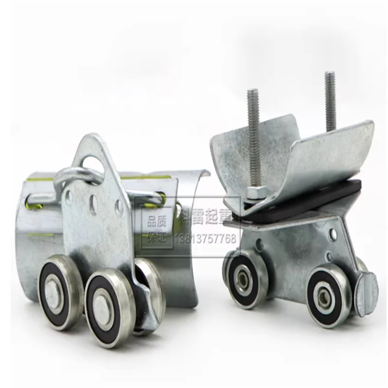 

Crane ACCESSORIES 50C Steel Cable Sheave Special-shaped Steel Thickened Bearing Galvanized Pulley