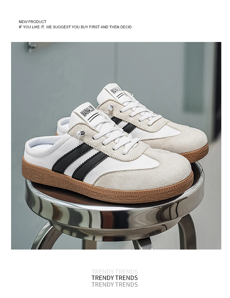 Modische Halbschuhe für Herren, Sommer-Slipper, große Größe 48, Herren-Freizeitschuhe, bequeme Slip-on-Sneaker für den Außenbereich, Herren-Mules – Detail 8