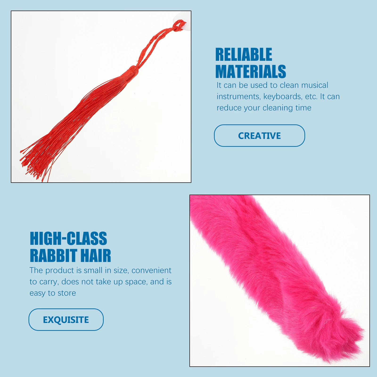 

Guzheng Cleaning Brush Zither Dusting Instrument Maintenance Brushes Long Hair Bending Design Portable Stringed Instruments