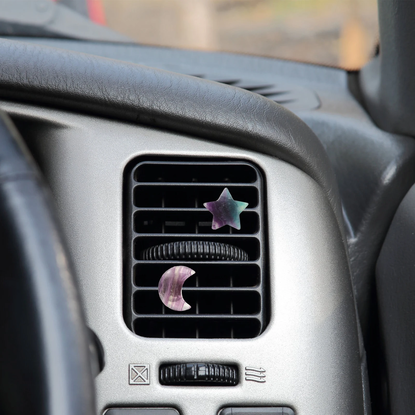 

2Pcs Crystal Car Decoration Vent Clips Elegant Dashboard Accessories Diffuser Air Outlet Clips Interior Gift for Cars