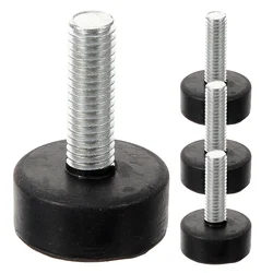 4 Pcs Foot Shock Absorber Table Legs Rubber Feet for Electronics Levelers Leveling Iron