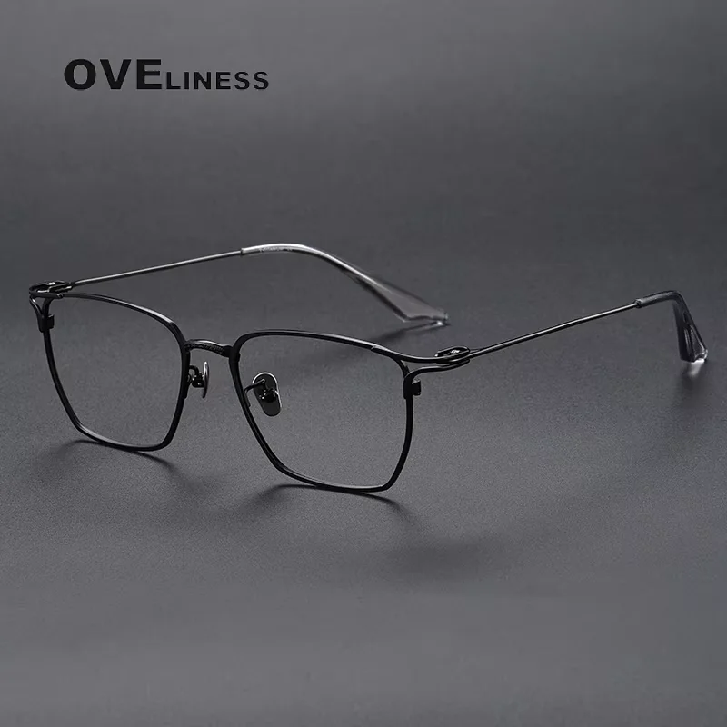

Pure Titanium Glasses Frame for Men 2026 New Brand Design Square Eyeglasses Frames Women Eyewear male High Quality Spectacles