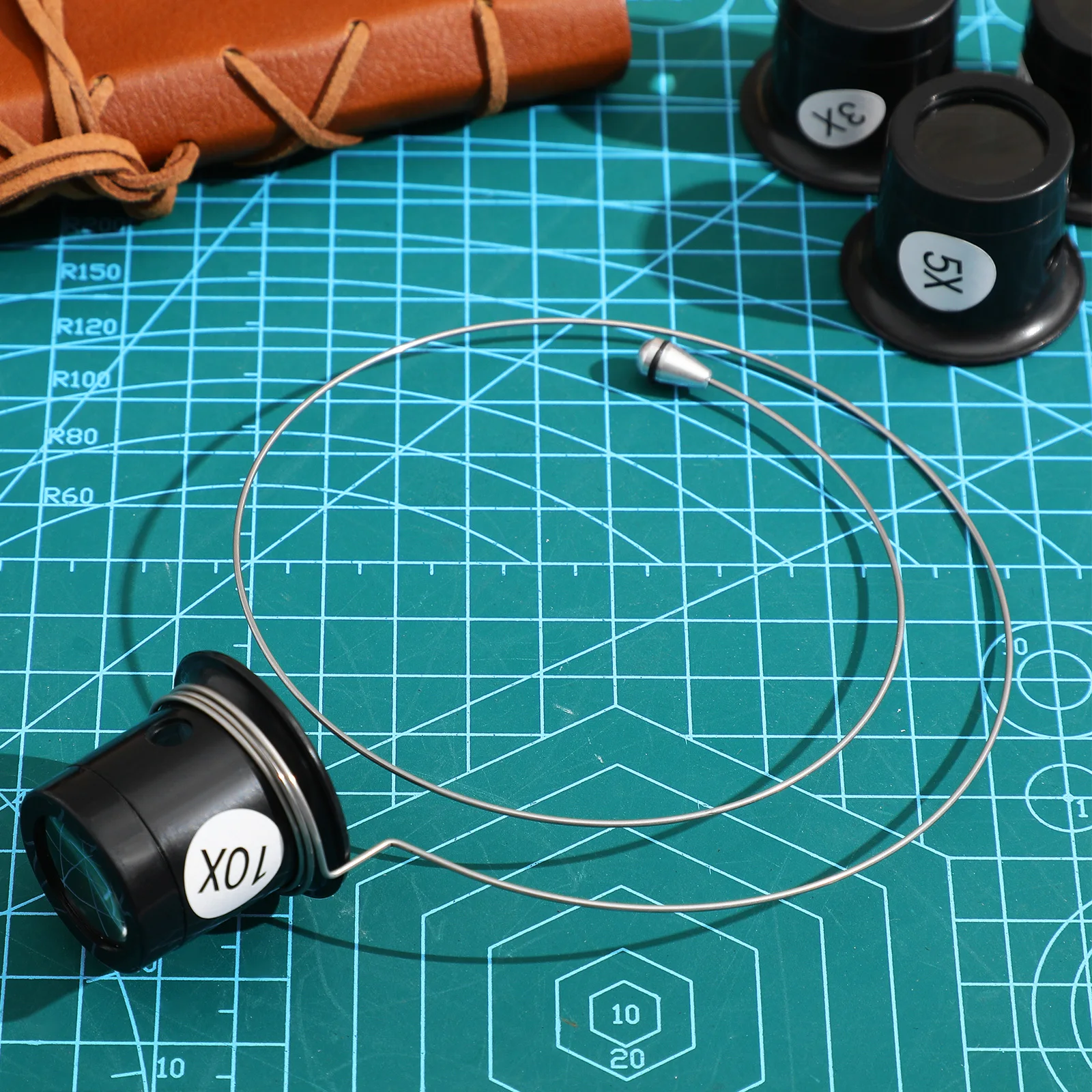 

1 Set Headband Magnifying Glass For Watch Repair Jewelry Tools Loupe Hands Free Adjustable Lens Portable Inspection For Coins