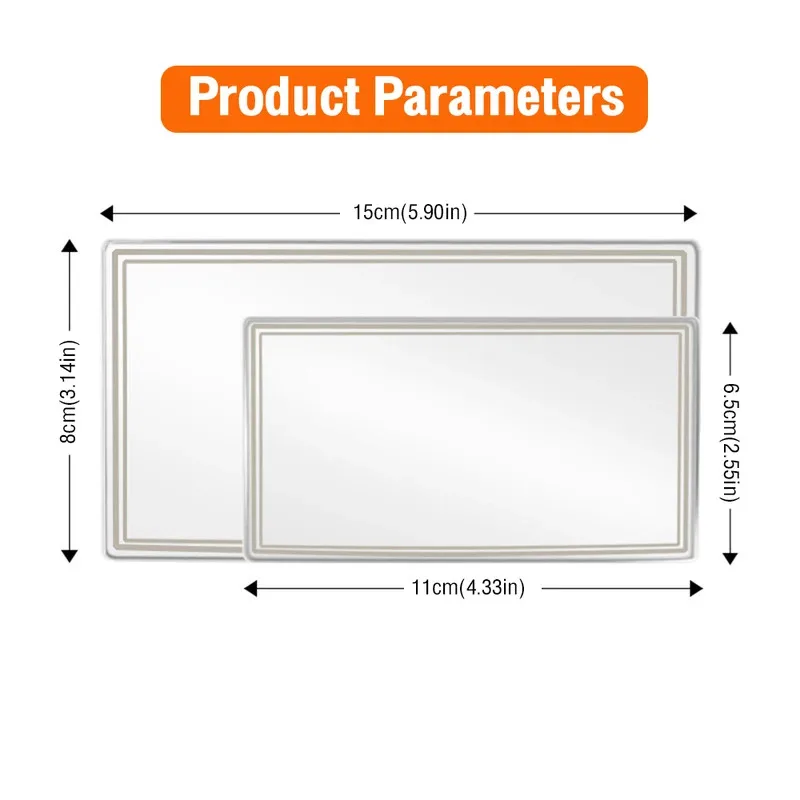 مرآة مكياج السيارة من الفولاذ المقاوم للصدأ، حاجب تظليل الشمس التلقائي المحمول عالي الدقة، مرآة داخلية لتصفيف السيارة