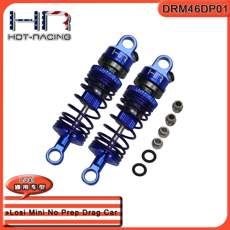 Hot Racing threaded aluminum front shocks for Losi Mini Drag for Losi Mini No Prep Drag