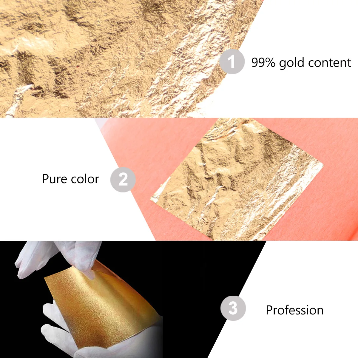 

10 Pcs Foil Leaf for Crafts Imitation Paper Nail Sheets Painting Decor DIY