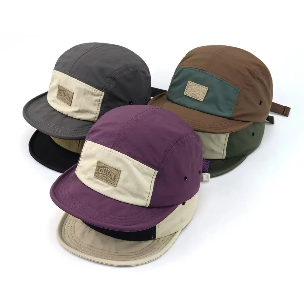 Versatile Retro Baseball Cap Quick-Drying Japanese Style Sun Visor Cap Adjustable Soft Top 5 Panel Cap Unisex