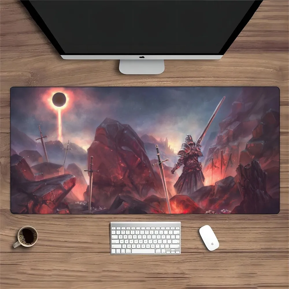 Dark Souls Mouse Pad Large Computer Gaming Accessories 1000x500mm MousePads Desk Mats Carpet garbinet player Anti-slip Laptop image 2