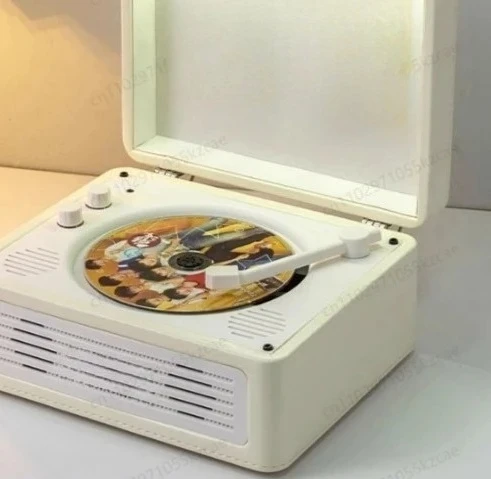 Retro CD Player & Bluetooth Audio System – Wooden Disc Player for Mobile Streaming & Album Playback