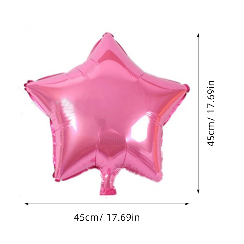 

18 Inch Five-Pointed Star Helium Balloon Pearl Light Pink Romantic Wedding Party Decor Reusable Easy Inflate