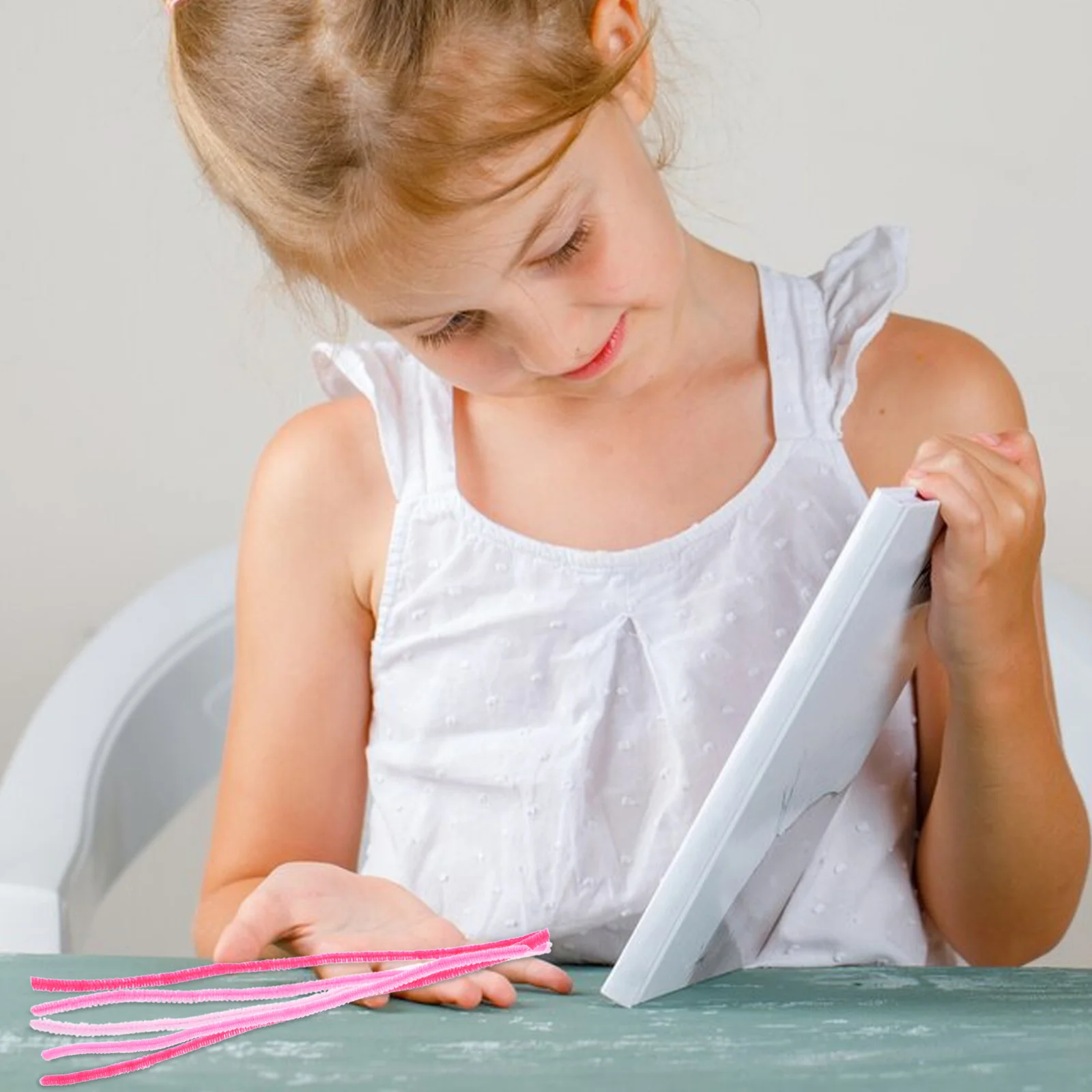 100 قطعة متعدد الألوان الأنابيب الأنظف الشنيل ينبع DIY بها بنفسك المشاريع الحرفية الملونة الملتوية الحرفية لوازم الشنيل ينبع