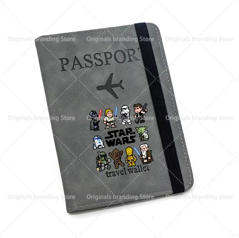 

Star Wars RFID Passport Holder Women Men Travel Wallet Travel Passport Holder ID Card Covers Gift Document Holder Passport Gift