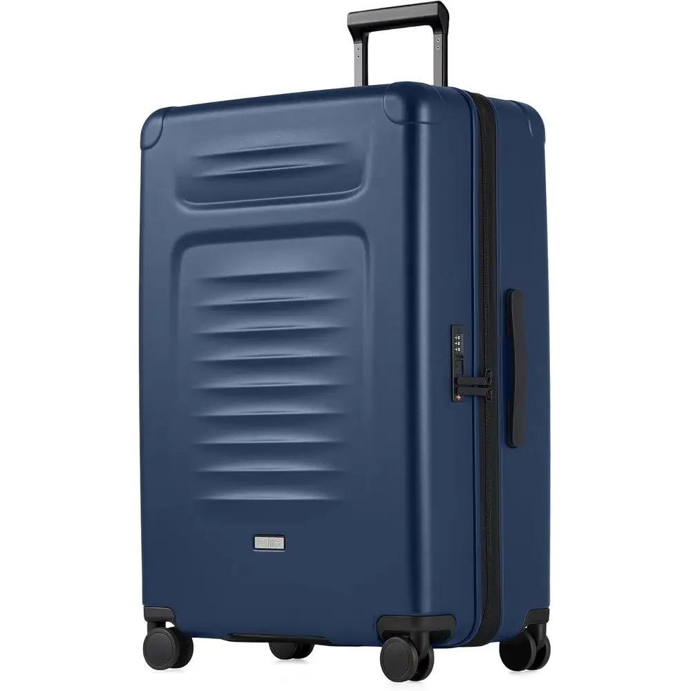 

Blue 29 Inch Large Expandable Hardside Checked Luggage Spinner Wheels TSA Lock Rolling Travel Suitcase