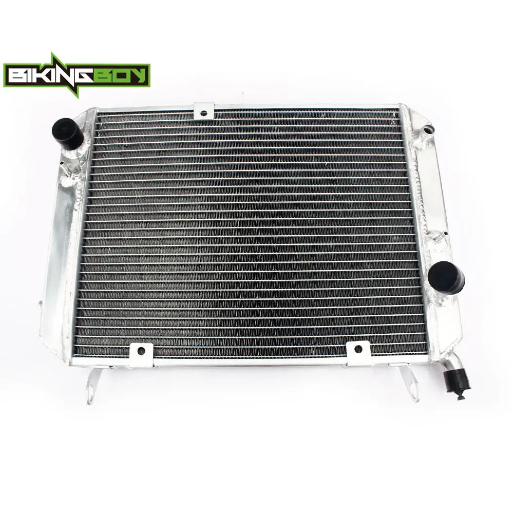 BIKINGBOY Engine Water Cooing Cooler Radiator For Yamaha FJR 1300 00 01 02 03 04 05 FJR1300 5JW124610000 Aluminium Polished