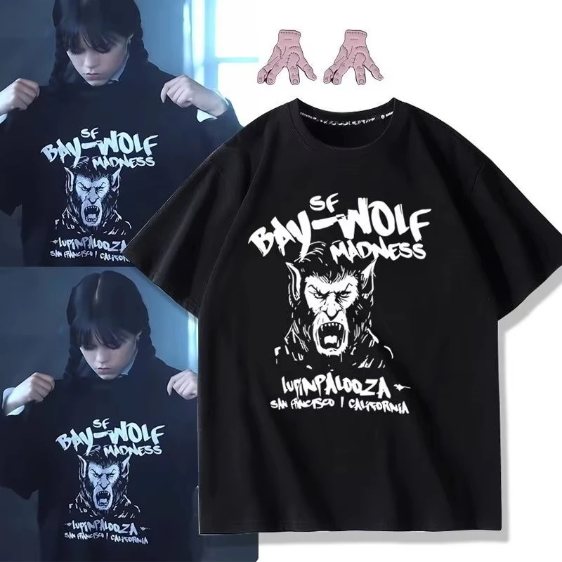 

Дизайнерские футболки с принтом на среду Летние хлопковые футболки с короткими рукавами Y2k Восстановление древних способов для мужчин и женщин