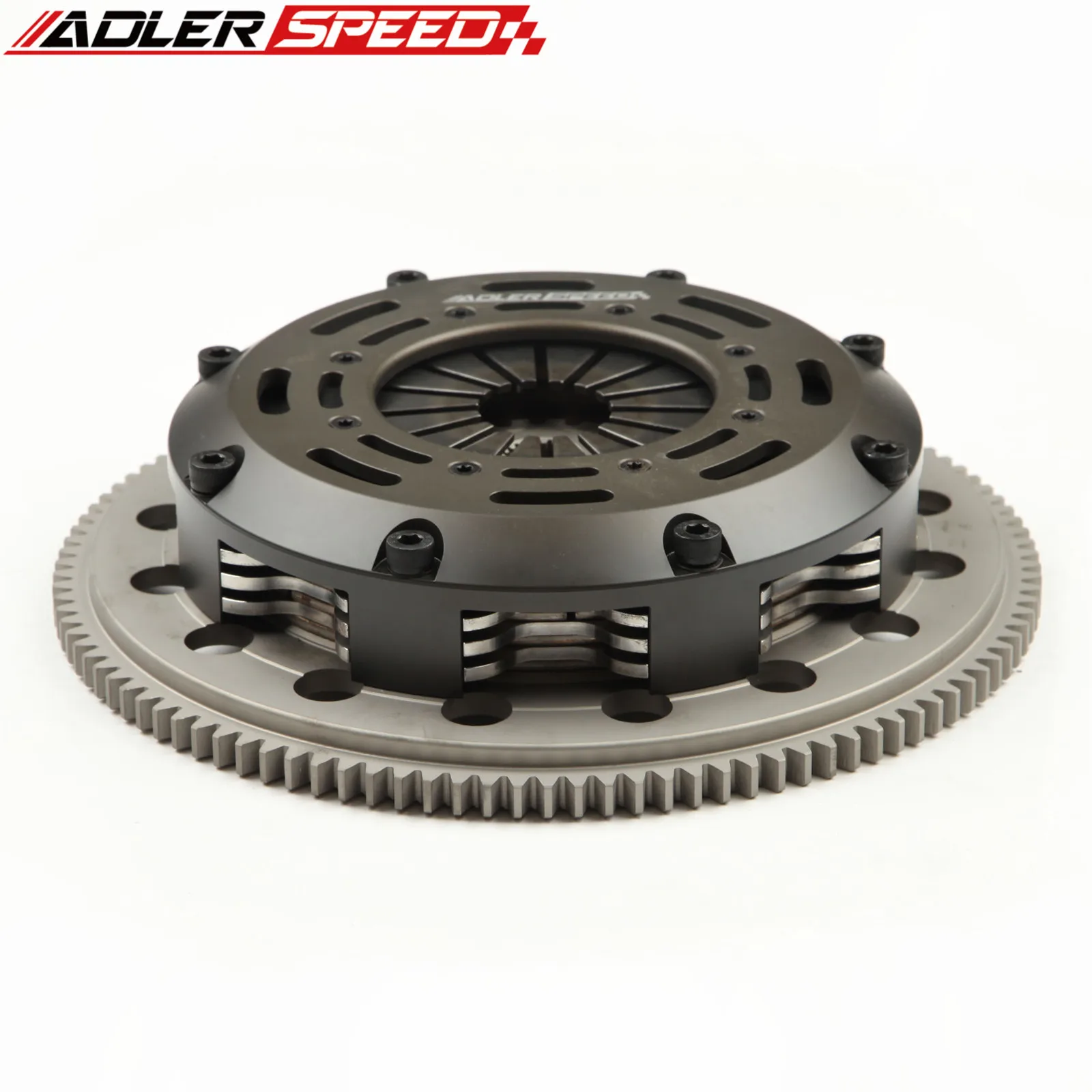 

ADLERSPEED Racing Clutch Triple Disc Kit For 89-92 Mitsubishi ECLIPSE TALON GST TSI 2.0L Turbo,FWD 6-Bolt Crank Medium WT